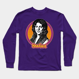 Steve Priest Sweet  // Retro 1970s Style Fan Art Design Long Sleeve T-Shirt